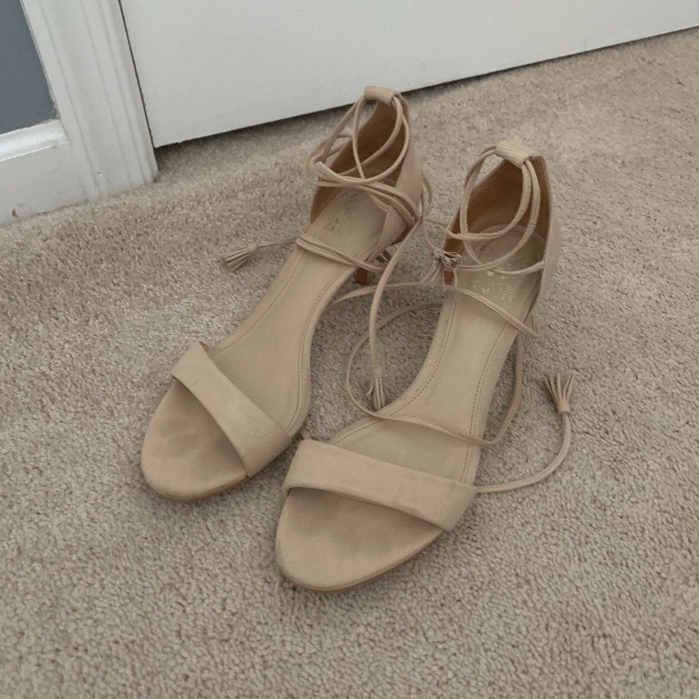 Nude 2-inch Vince Camuto Heels